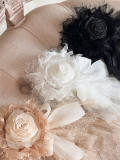Hand-made Mesh Lace Top Hat
