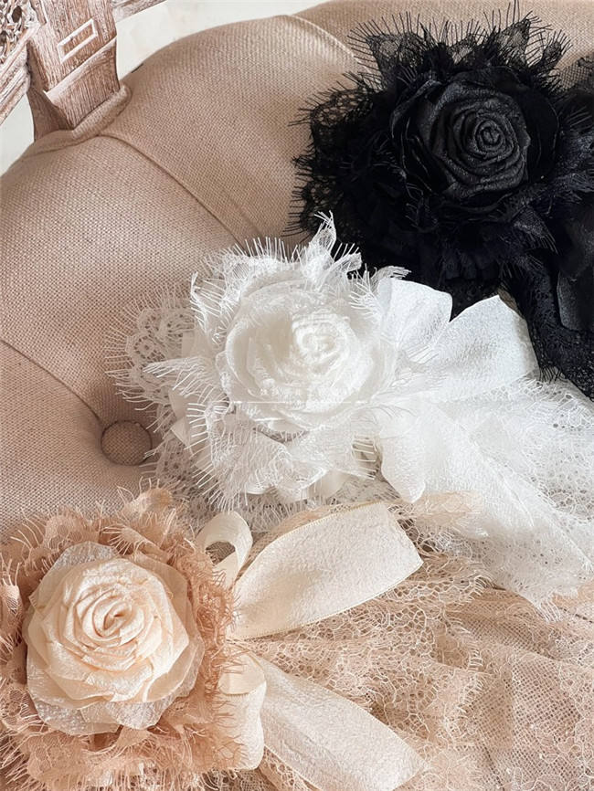 Hand-made Mesh Lace Top Hat