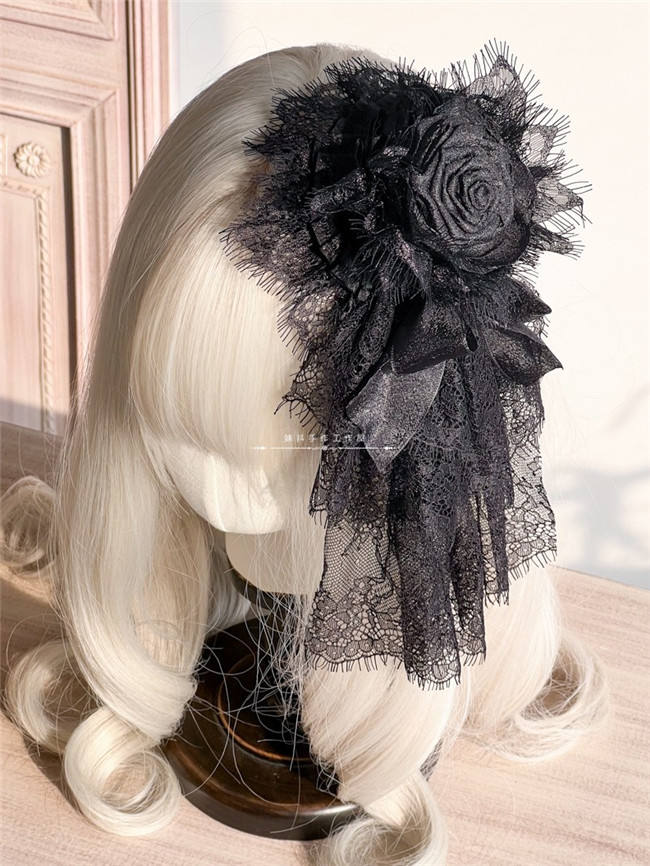 Hand-made Mesh Lace Top Hat