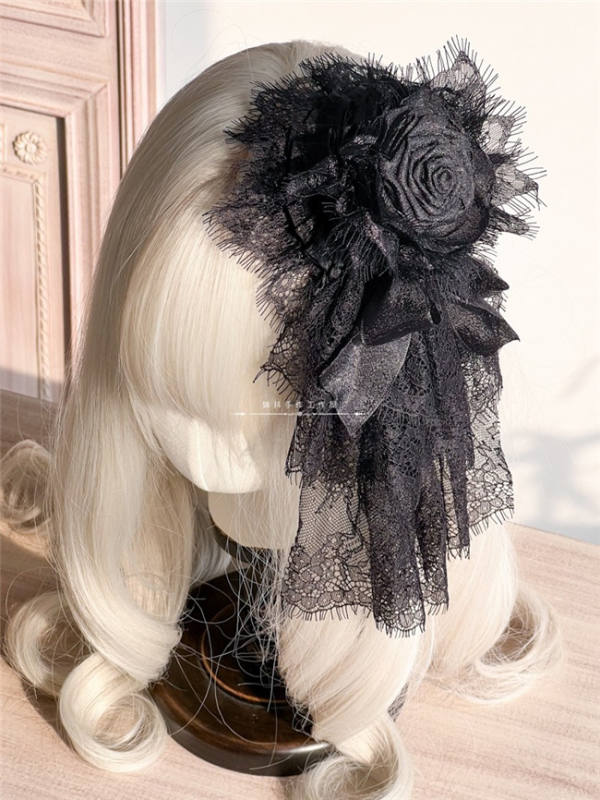 Hand-made Mesh Lace Top Hat