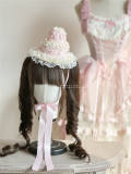 Handmade Lace Cake Hat 2 Wear Ways