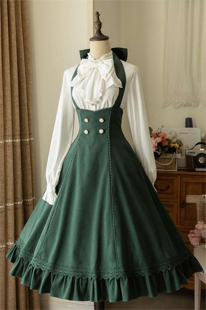 Forest Wardrobe ~South of the Forest Lolita Salopette -Ready Made