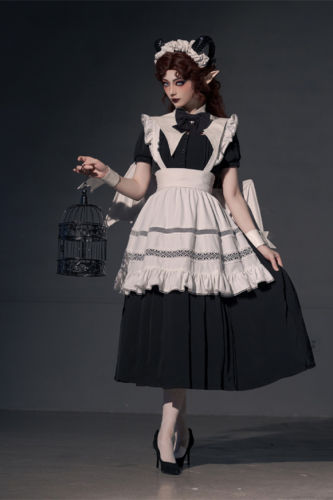 Joan Square Collar Short Sleeves Gothic Lolita Dress