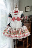 Cat Strawberry Garden Sweet Lolita Dress and Apron