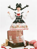Cat Strawberry Garden Sweet Lolita Dress and Apron