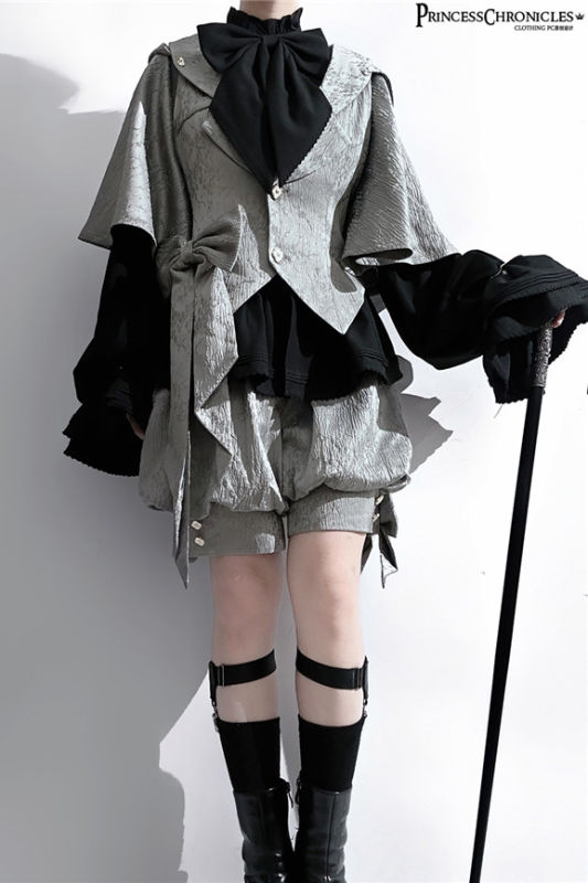 Princess Chronicles Gray Ouji Fashion Blouse, Vest, Pants and Coat