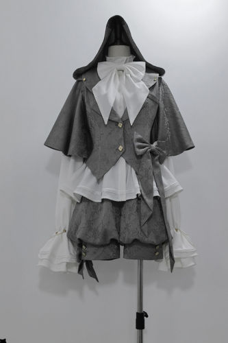 Princess Chronicles Gray Ouji Lolita Blouse, Vest, Pants and Coat