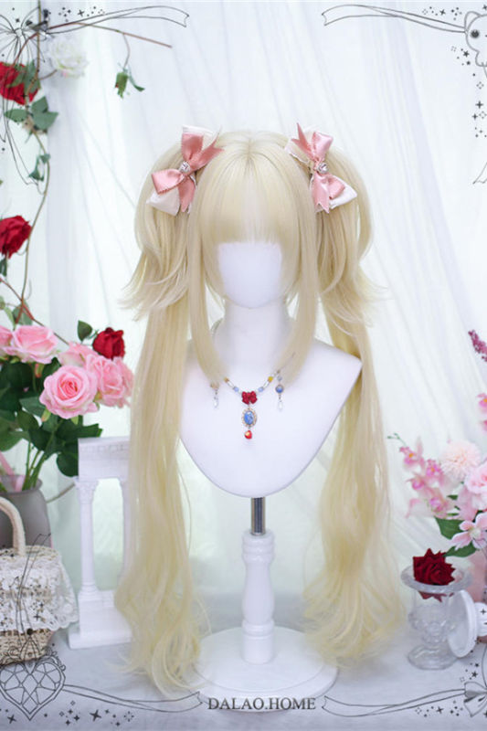 Dalao Home Milk Roll Double Ponytails Lolita Wig