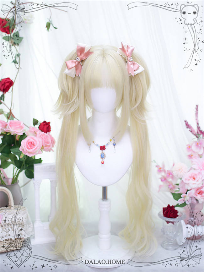 Dalao Home Milk Roll Double Ponytails Lolita Wig
