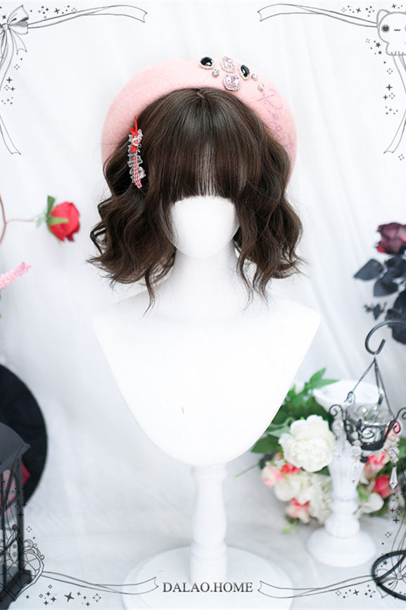 Dalao Home Natural Short Curly Lolita Wig