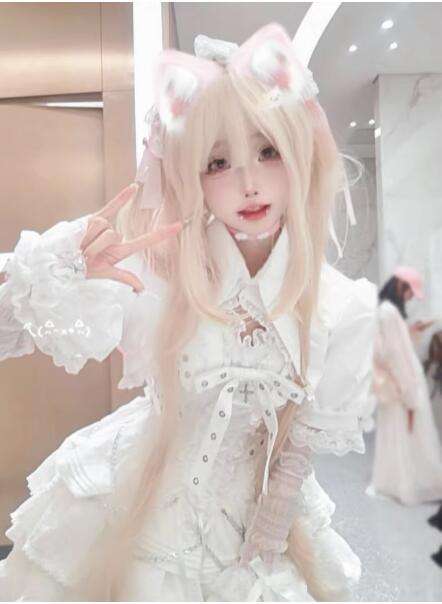 Dalao Home Milk Roll Double Ponytails Lolita Wig