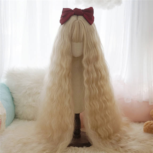 Yuchashui 120cm Super Long Water Wavy Princess Wig