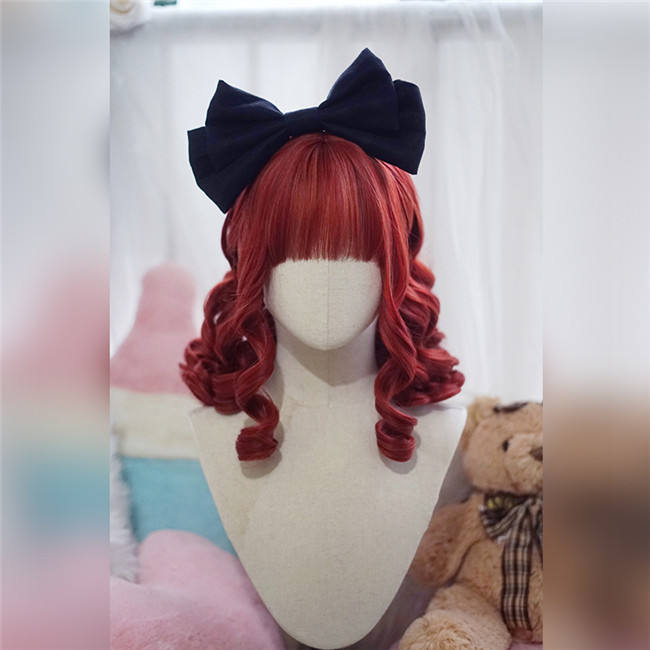 Yuchashui Retro Doll Style Short Curly Prince Wig
