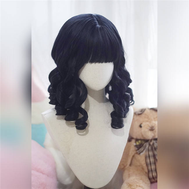 Yuchashui Retro Doll Style Short Curly Prince Wig