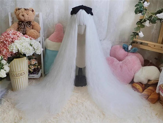 Yuchashui 120cm Super Long Water Wavy Princess Wig