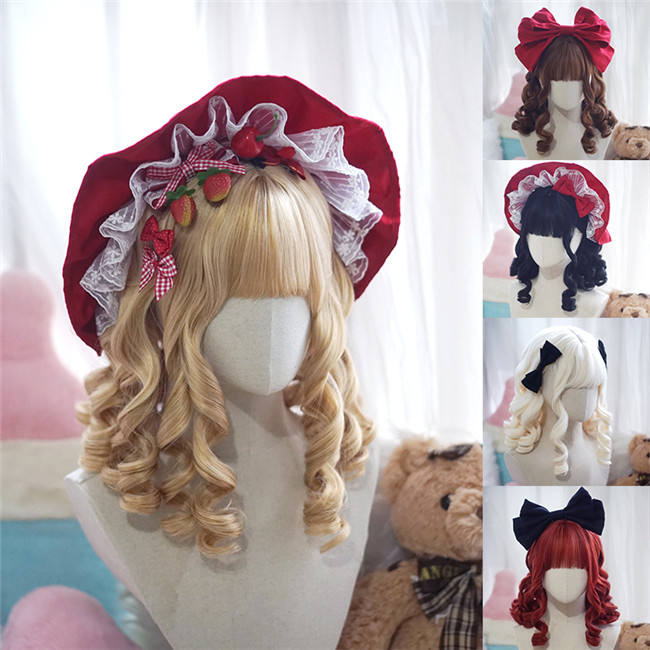 Yuchashui Retro Doll Style Short Curly Prince Wig