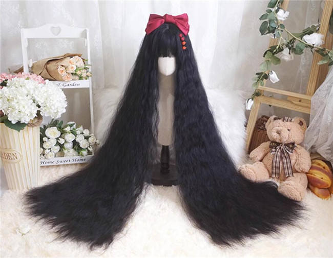 Yuchashui 120cm Super Long Water Wavy Princess Wig