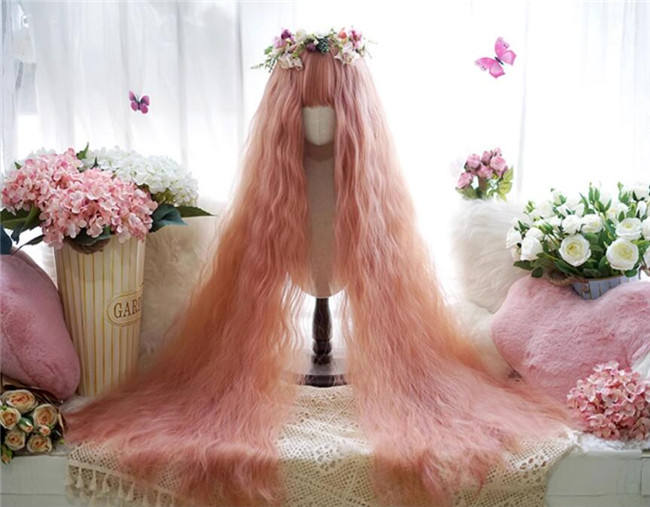 Yuchashui 120cm Super Long Water Wavy Princess Wig