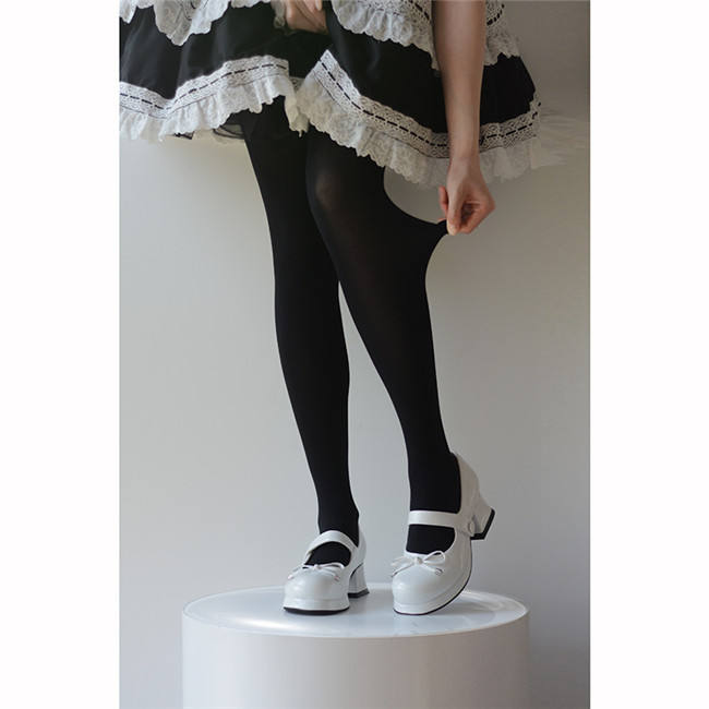 80D Velvet Above Knee Lolita Socks
