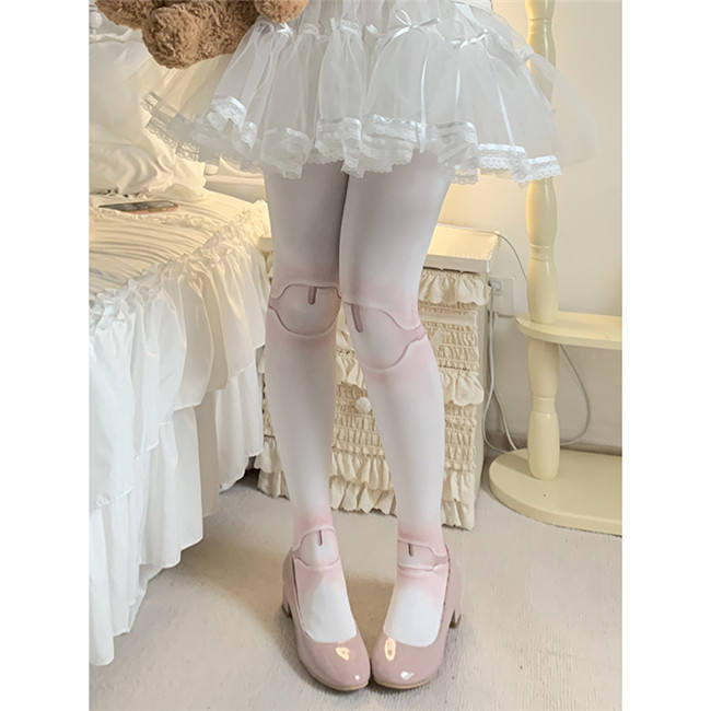 Jointed Doll Print Lolita Tights