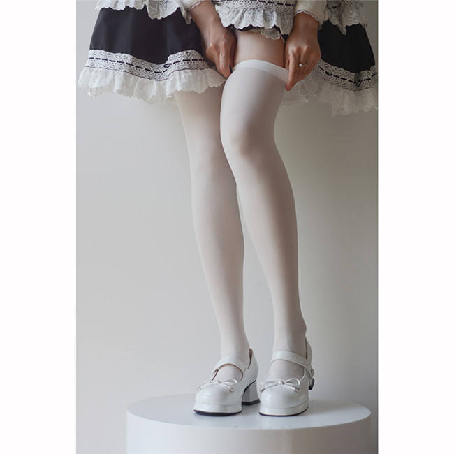 80D Velvet Above Knee Lolita Socks