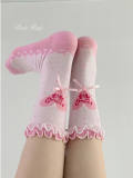 Polka Dots Pure Cotton Sweet Lolita Short Socks