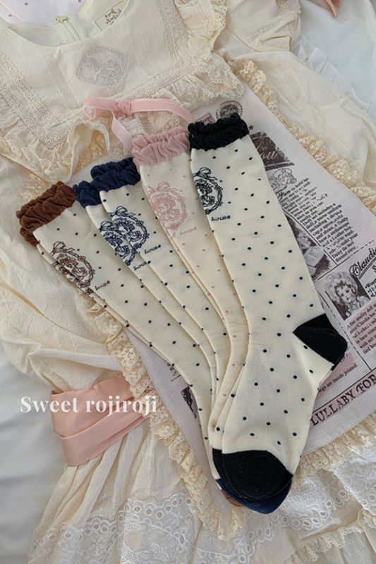 Antique Doll Pure Cotton Cute Lolita Socks