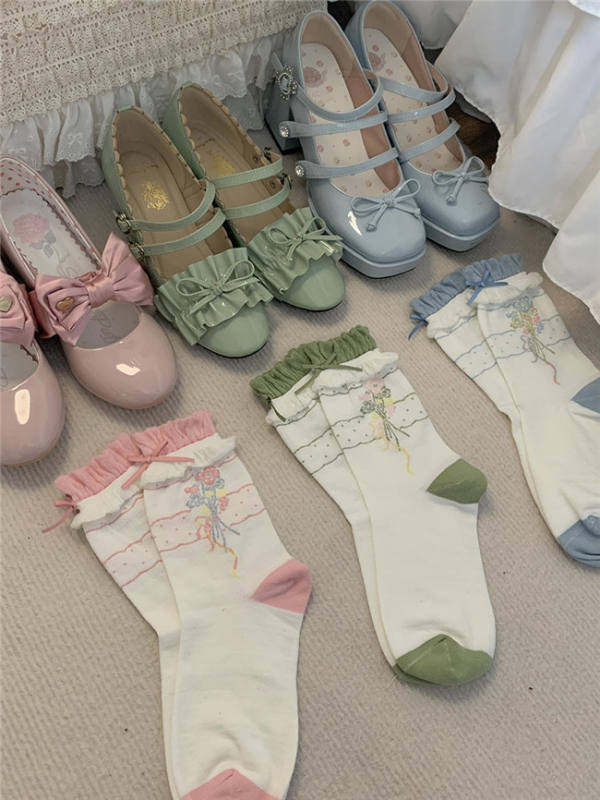Spring Bouquet Pure Cotton Lolita Socks