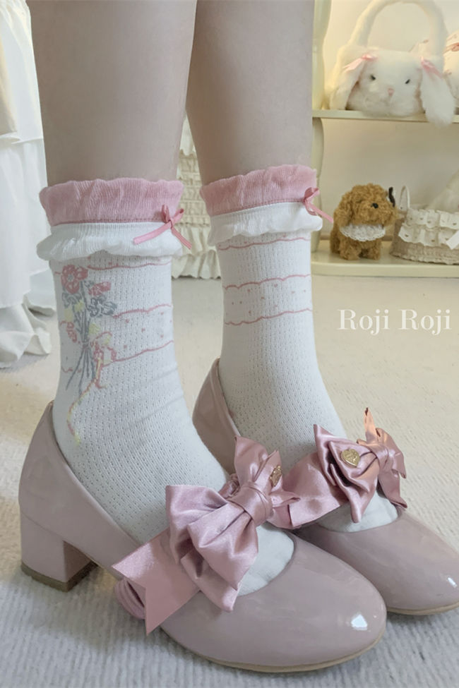 Spring Bouquet Pure Cotton Lolita Socks