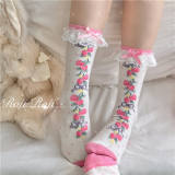 Strawberry Pure Cotton Sweet Lolita Socks