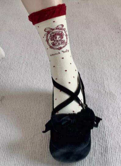 Antique Doll Pure Cotton Cute Lolita Socks