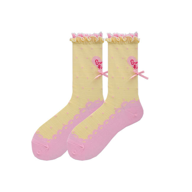 Polka Dots Pure Cotton Sweet Lolita Short Socks