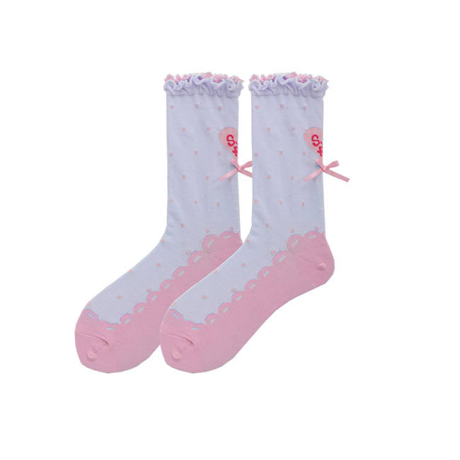Polka Dots Pure Cotton Sweet Lolita Short Socks