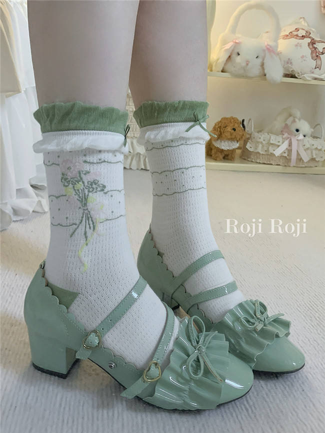 Spring Bouquet Pure Cotton Lolita Socks