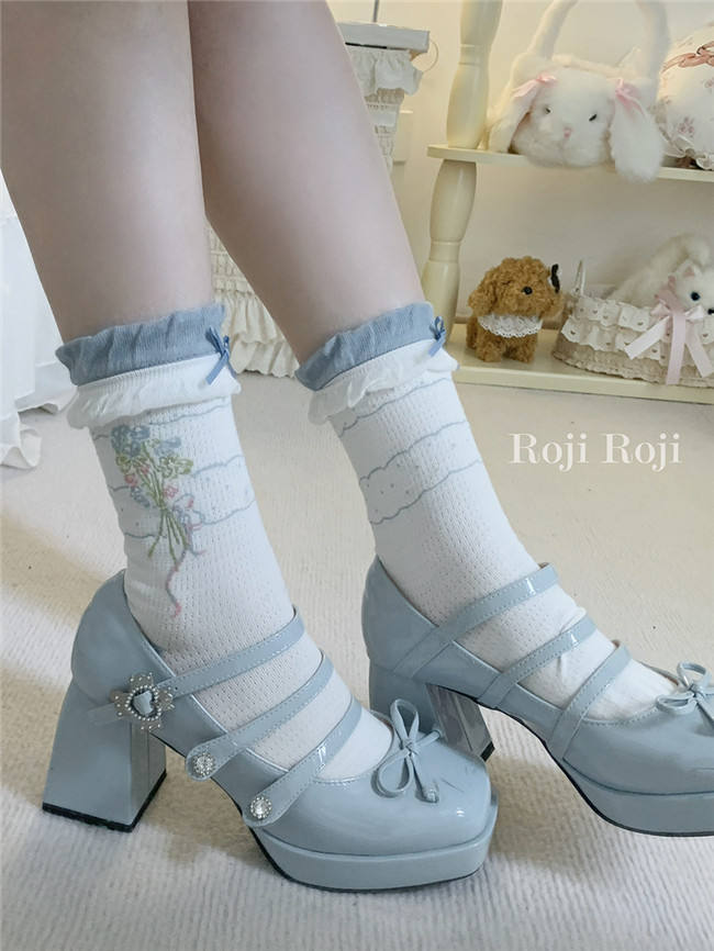 Spring Bouquet Pure Cotton Lolita Socks