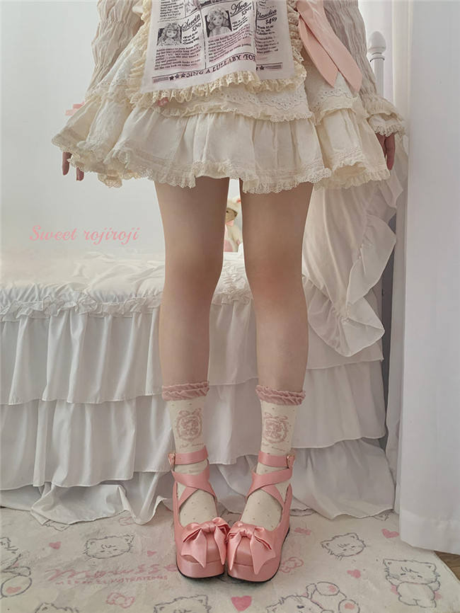 Antique Doll Pure Cotton Cute Lolita Socks