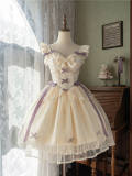 Moonlight Ballet Normal Waist Lolita Jumper Dress, Blouse and Bonnet