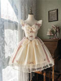 Moonlight Ballet Normal Waist Lolita Jumper Dress, Blouse and Bonnet