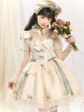 Moonlight Ballet Normal Waist Lolita Jumper Dress, Blouse and Bonnet
