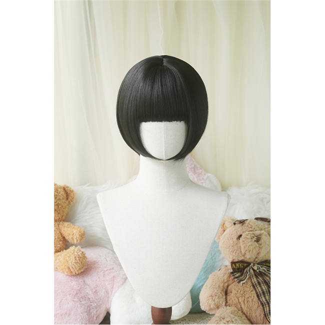 Yuchashui Bobo Short Wigs and Long Roman Curls Ponytail