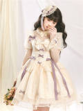 Moonlight Ballet Normal Waist Lolita Jumper Dress, Blouse and Bonnet