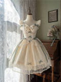 Moonlight Ballet Normal Waist Lolita Jumper Dress, Blouse and Bonnet