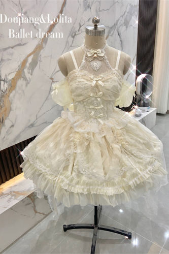Ballet Dream Halter Neckline Wedding Lolita Dress