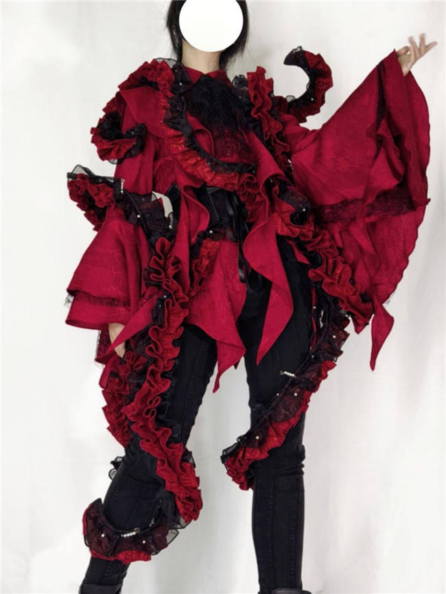 Cthulhu Shape Fake Collar OP and Blouse