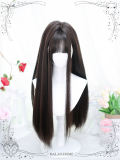 Dalao Home Black Long Straight Lolita Wig