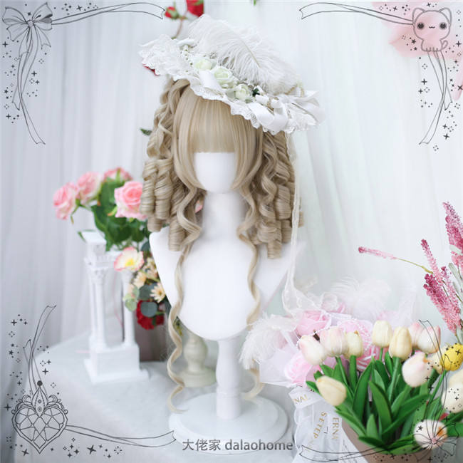 Dalao Home Zhen Yuan Roman Curly Lolita Wig