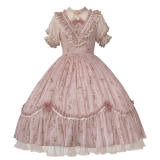 Rose Print Classic Lolita One Piece