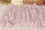 Dots Yarn Ruffles Short Lolita Blouse