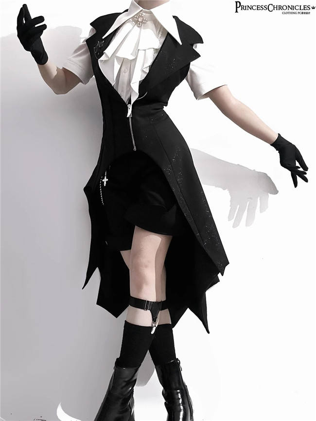Princess Chronicles Short Sleeves Gothic Blouse Ouji Fashion
