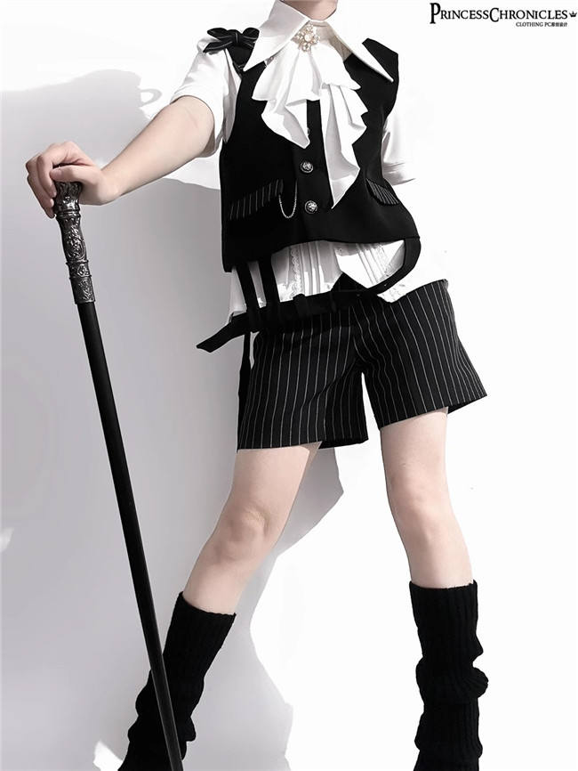 Princess Chronicles Short Sleeves Gothic Blouse Ouji Fashion